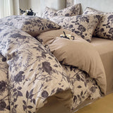 New Style Natural Linen Crinkled Yarn Duvet Cover Skin-friendly, Breathable Pillowcase and Quilt Cover