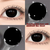 Colored Contact Lenses Lalens Blind White Cosplay Cartoon Black Small Pupil Color Contacts Eye Lens Eyes Half Year 2Pcs