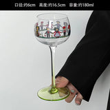 Goblet Cute Cartoon Christmas Glass Cup Wine Glasses Creative Champagne Cocktail Glass Wedding Birthday Party Drink Cup