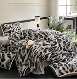 Latest Printing Silk Velvet Winter 4pcs Bedding Sets Luxurious Design Warm Quilt Cover Bedspread Pillowcases for Bedroom