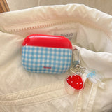 Retro Plaid For Apple AirPods1/2 3 4 Pro 2 2nd Generation Wireless Bluetooth Earphone Charging Box Case Girl Soft Silicone Cover