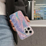 Fashion Glitter Starry Gradient Phone Case For iPhone 15 16 Pro Max 16E 14 13 11 12Pro Max 7 8Plus SE2 X XS XR Shockproof Cover