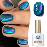 10ml Green Wormhole Cat Magnetic Gel Nail Polish 9D Glitter Soak Off UV LED Nail Art Varnish Manicure DIY At Home