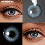 Butterfly Blue Natural Color Contact Lenses Half Yearly Disposable Korea Design Small Pupils Eye Contacts For Beauty