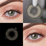 Colored Contact Lenses Big Eye Girl Black Blue Brown Coffee Color Contacts Eye Lens Eyes Half Year 2Pcs