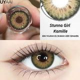 New 1pair Colored Contact Lenses for Eyes Blue Natural Look Brown Eye Lenses Cosmetic Beauty Pupils