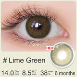 Contact Lens Korean Style Makeup Color Contact Lenses Doll Lens Desire II Lime Green 6 Months