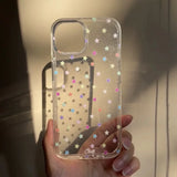 Glitter full screen small stars suitable for Apple 16 large holes fine glitter soft shell 15 16promax straight