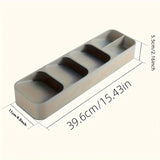 Multifunctional Knife Fork Compartment Storage Box Cutlery Spoon Box Fork Divider Organizer Kitchen Drawer Storage Box Tray