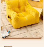 Solid Color Sofa Chair Cartoon Seat Children Sofa Lazy Cat Bean Bag Environ Mentally Friendly Portable Sofa Bedroom Furniture