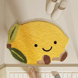 Tufting Fruit Bathroom Mat Soft Apple Orange Banana Lemon Carpet Bathmat Bedroom Rug Floor Pad Doormat Aesthetic Home Decor