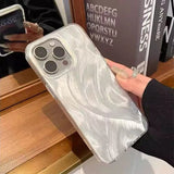 For iPhone 17 16 15 14 13 12 11 Pro Max Cases Luxury Camlet Pattern Laser Phone Case For iPhone 16e 16 15 Plus Shockproof Cover