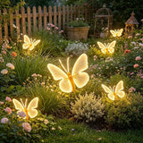 LED Dynamic Simulated Butterfly Decorative , Wings Can Vibrate, Night Wedding Party Hotel Garden Room Lawn Butterfly Decoration