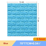 10 Pcs 3D Peel and Stick   Wall Stickers Home Decor Living Room Waterproof Foam Vinyl PVC 70X77CM Self Adhesive Panels Wallpaper