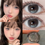 1 Pair Contact Lenses with Degree Colored Pupils Brown Lenses Blue Natural Korean Soft Lenses Fast Shipping