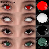 1 Pair Hallowee Contact Lenses for Eyes Cosplay Lenses Anime Lenses Anime Accessories Lenses Black Lenses Pink Lens