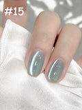12ml 1-16pcs Autumn Nails New Clear Pink Glass Bead Moonlight Magnet Cat Eye Gel Nail Polish Whitening Nail Supplies