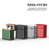Fashion Individual Suitcase for Airpods1/2/3/Pro Trendy Luggage Protective Case for Airpods1/2 Drop-proof Headphone Case