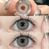 1 Pair Colored Contact Lenses for Eyes Natural Look Brown Eye Lenses Gray Contact Blue Lenses