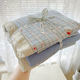 Ins Princess Bedding Set Floral Duvet Cover Set Flat Sheets Set Single Twin Double Size Bed Linen Set Back To School Season