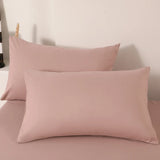 2pcs Pillow Case Decorative Cotton Pillowcase Envelope Style Solid Color Home One Pair Cushion Cover 48X74cm