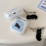 Sofa cat case For Apple Airpods 4 cute headphone accessories Air Pod 1/2 Airpods 3 pro pro2 cover with pendant airpods4 case