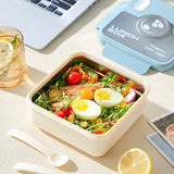 Kids Lunch Box for School, Larger Capacity Bento Box with Tableware, Plastic Snack Box, Microwavable Food Container