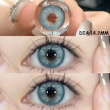1 Pair Colored Contact Lenses for Eyes Natural Look Brown Eye Lenses Gray Contact Blue Lenses