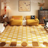 Plaid Retro Carpet Living Room Large Area Study Bedroom Bedside Soft Floor Mat Room Leisure Area Coffee Table Rug Ковер Tapis