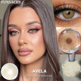 1 Pair Natural Gray Lenses Color Contact Lenses Doll Black Big Eye Contacts Makeup Cosmetics Yearly Use Blue Color Lens