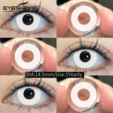 Halloween Red Contact Lenses 2PCS Crazy Style Coplay Color Contact Lenses for Eyes Anime Accessories Red Beauty Lenses