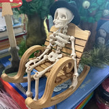 Magnetic Neptune Skull Refrigerator Magnet - Retro Fantasy Theme Movable Joint, Fun Halloween Gift