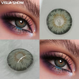 Green Prescription 6 Months Disposable Colored Contact Lenses 14.2mm Natural Small Pupil for Daily Cosmetics