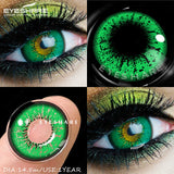 1Pair Cosplay Colored Contact Lenses Vampire Red Eyes Contact Anime Blue Purple Eyes Beauty Makeup Lenses For Halloween