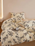 Ultra-Soft Warm Milk Velvet Bedding Set Cartoon Winter Faionable Tee-Piece Bedding Set Fine Texture Durable Active Printing