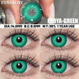 1 Pair Cosplay Demon Contact Lenses for Eyes Anime Lenses for Halloween Colorcon y2k Eye Contacts Cosmetic Red Softlens