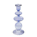Lilac Glass Candlesticks Candle Holders Wedding Table Centerpieces Nordic Home Decoration Christmas Gift Glass Candle Holder
