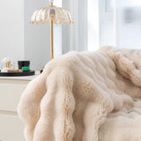 Imitation Rabbit Fur Plush Blanket, Throw Blanket, Warm, Super Comfortable, Bed, Luxury, Warm, Sofa Cover, 130x160cm, Winter