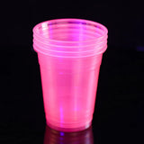 100Pcs Neon Glow Plastic Party Cups Neon Colors Cups For UV Black Light Reactive Neon Birthday Glow in the Dark Party Supplie