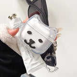 Lnteresting Transparent Line Dog Pattern Hard Silicone Headphone Protection Case for AirPods 1 2 3 4 Pro 2 Shell Cute Cat Cover