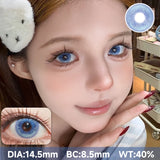 2pcs Half-Year Colored Contacts 14.5mm High Pigment Blue Purple Red Grey Lenses for Cosplay