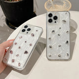 3D Diamond Phone Case For iPhone 16 15 14 13 12 11 Pro X XR XS Max 7 8 plus Soft TPU Shockproof Back Cover