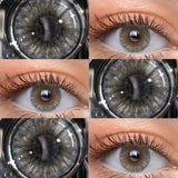 2pcs Natural Brown Contact Lenses Big Eye Lenses for Daily Wear Beauty Pupils Hazel Cosmetic Eye Color Lens 14.5mm