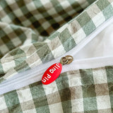 Class A Pure Cotton Printed Checkered Quilt Cover All-cotton Yarn-dyed Washed Single Duvet Cover 160x210 Bedding