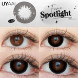 Wild Color Payoff Color Contacts Lenses Unique Multi-Tonal Radiating Design for Mesmerizing Eyes, Brown/Green/Gray,