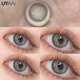 Gray Colored Pupils for Eyes Blue Big Eyes Discounts Color Contact Lenses Cosmetic Pink Lenses y2k Korean Style Colorcon