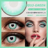 Green Colored Contact Lenses Cosplay Anime Makeup Beauty Contact Lenses for Eyes/Party Club Contact Lenses Free Shipping