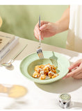 Nordic Style Ceramic Disc High-end Solid Versatile Dining Plate Household Pasta Serving Plates Minimalist Western Tableware