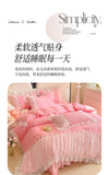 Lace Bedding Set for Girl Ruffle Brushed Soft Microfiber Princess Style Queen Duvet Cover Set Bed Sheet Pillowcases Home Textile