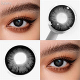 Colored Contact Lenses Black Gray Day Brown Color Contacts Eye Lens Eyes Half Year 2Pcs